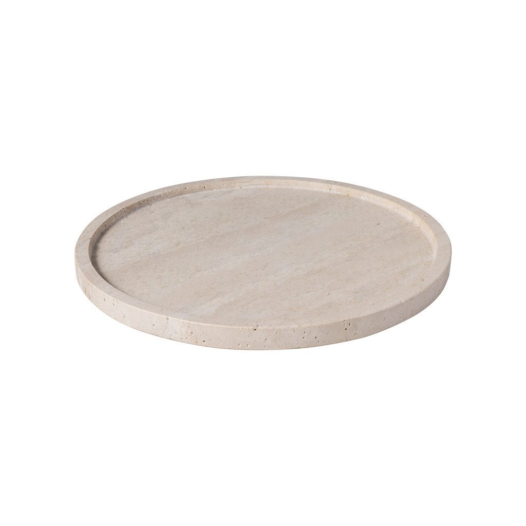 Villeroy & Boch Servierplatte Manufacture Travertine Servierteller 245x17mm, (1-tlg), Stein, 1 Stck, Handwäsche empfohlen