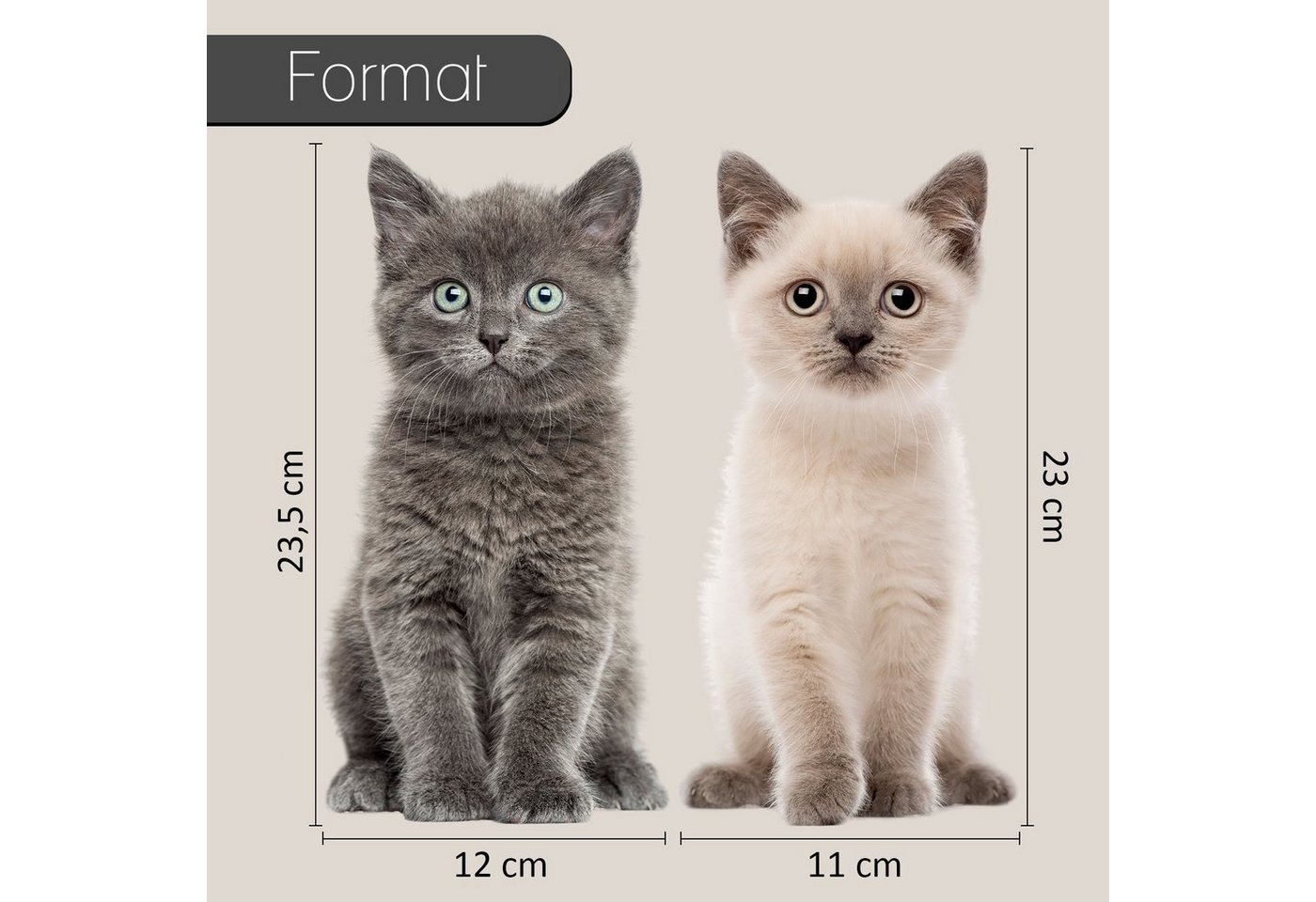 Thumbnail - younikat Aufkleber Katzen-Aufkleber in verschiedenen Motiven
