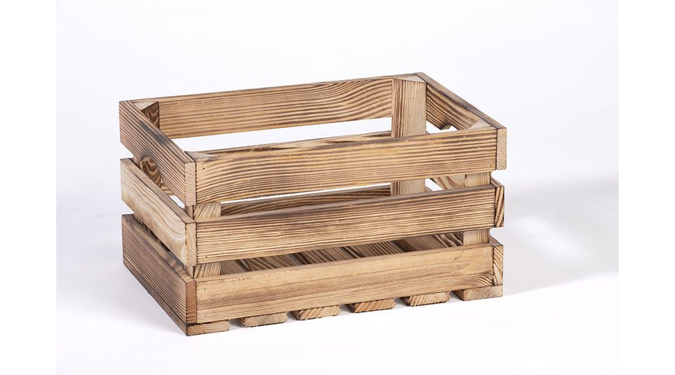iWerk Holzkiste iWerk Holzkiste Geflammt S 34 x 23 x 18 cm