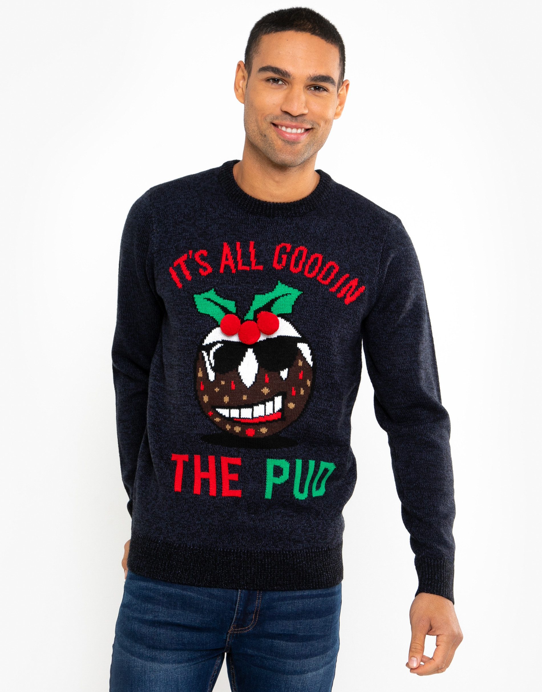 Threadbare Rundhalspullover Deveron (1-tlg) mit weihnachtlichem Motiv