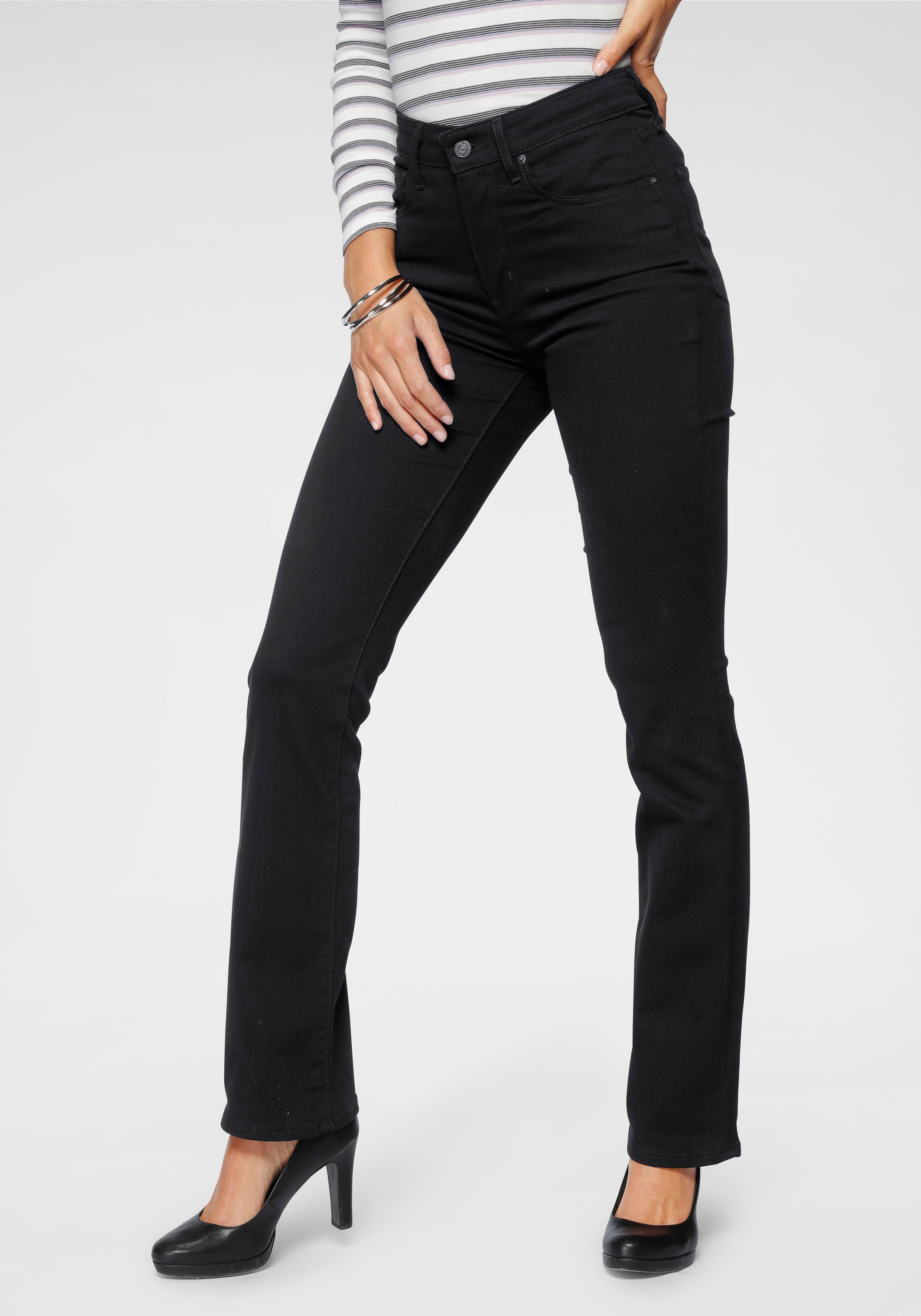 Levi's® Bootcut-Jeans 725 High-Rise Bootcut black