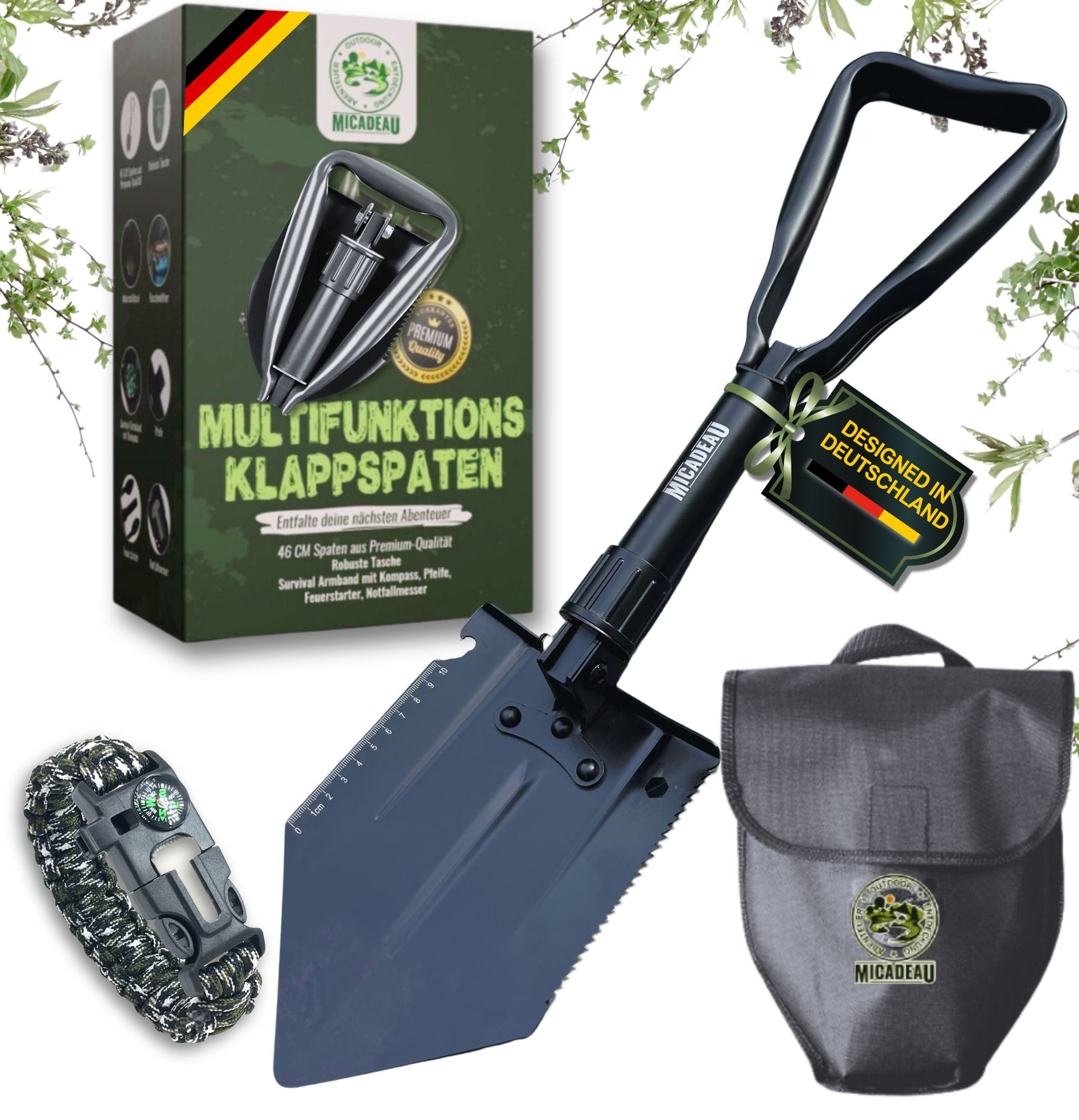 Lucadeau Spaten Klappspaten Outdoor, Geburtstagsgeschenk für Männer, (Premi günstig online kaufen