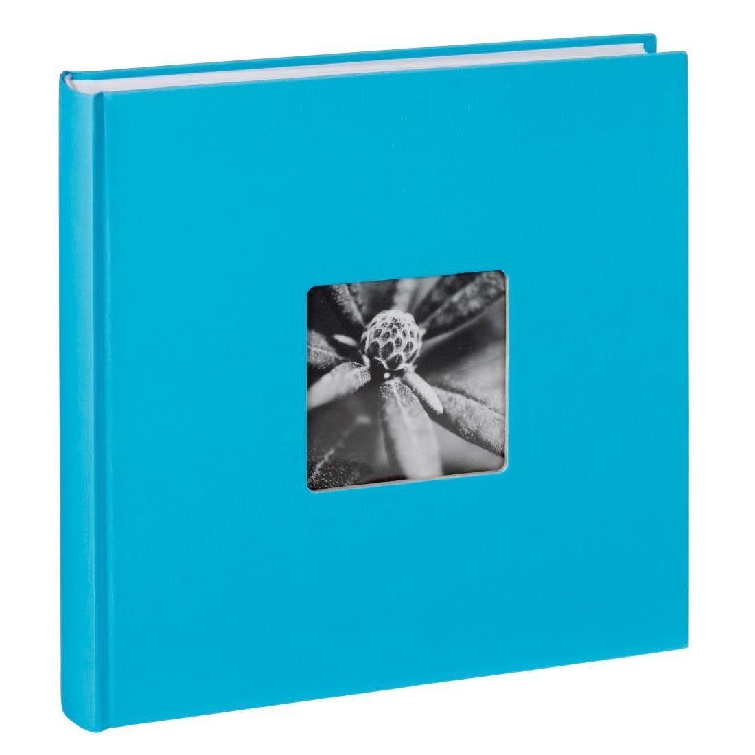 Hama Fotoalbum Jumbo aus cm, Gestalten unifarbenem Seiten, 100 Malibu, Strukturpapier: 30 ideal x Album, Einband Fotoalbum 30 zum