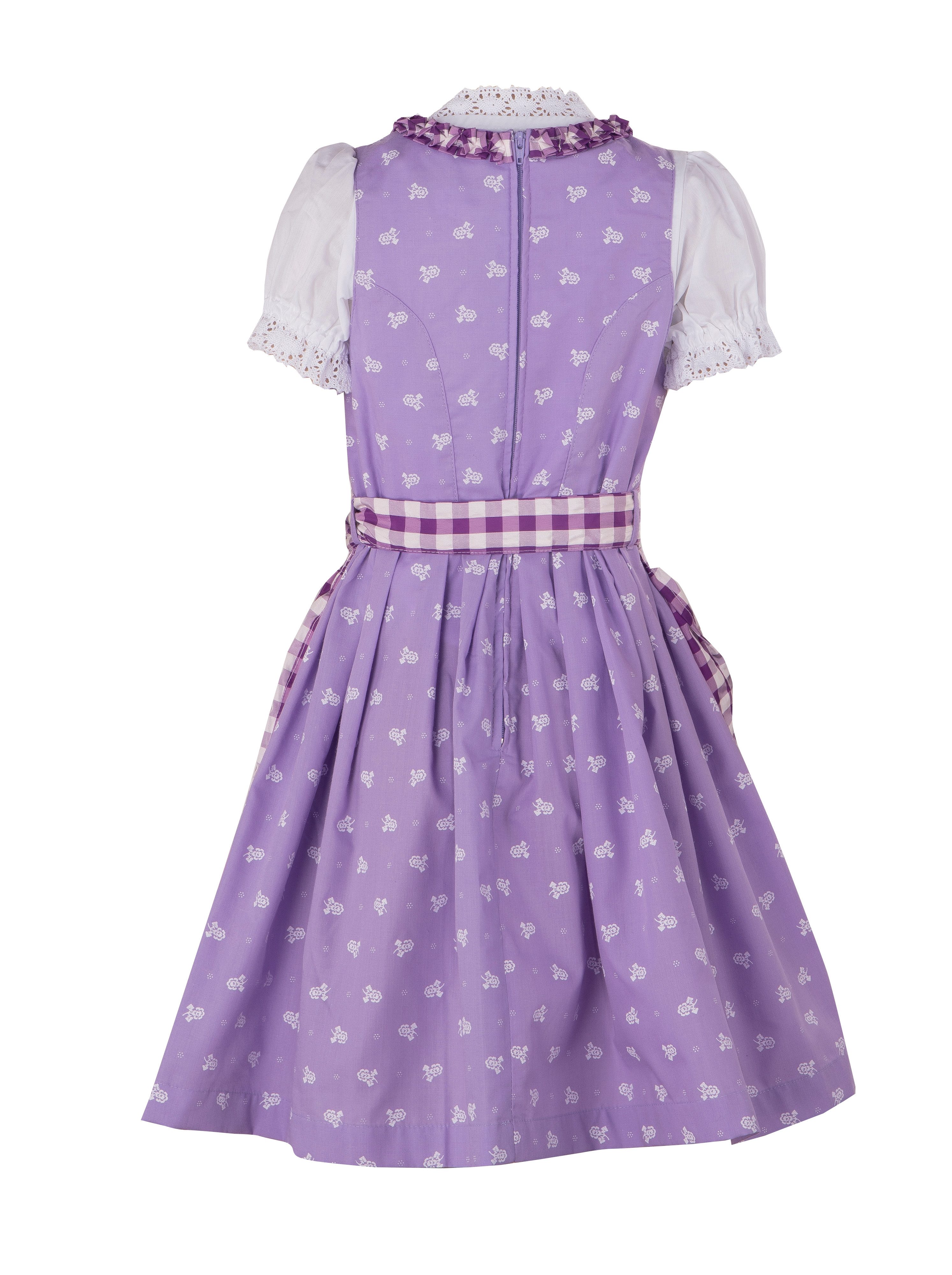 Ramona Lippert Dirndl Chrissi lila Kinderdirndl mit Bluse Mädchen