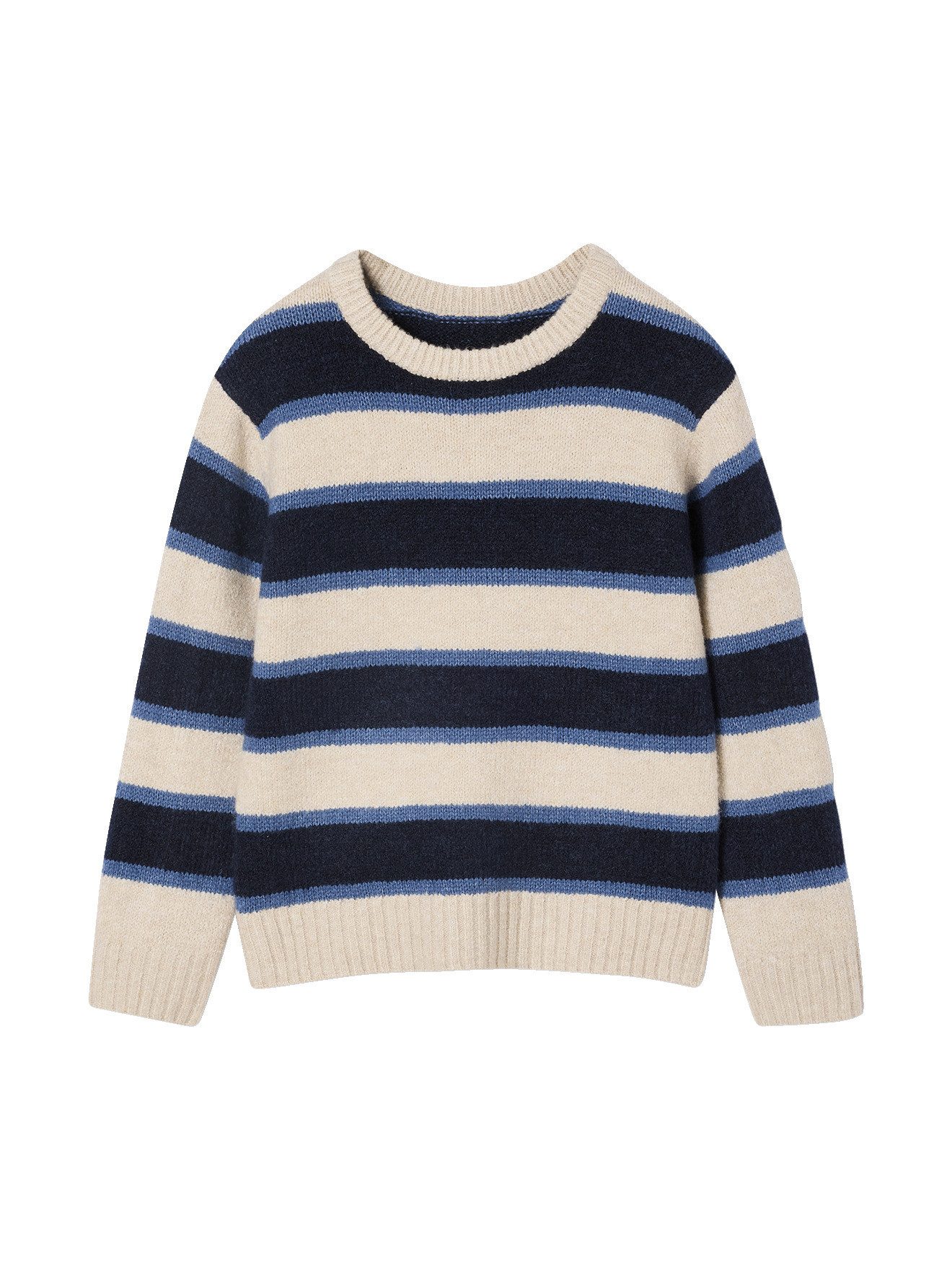 Pullunder Flauschiger Pullover mit Streifen für Jungen