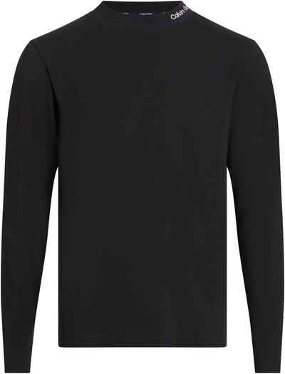 Calvin Klein Big&Tall Langarmshirt BT_LOGO MOCK NECK LS T-SHIRT