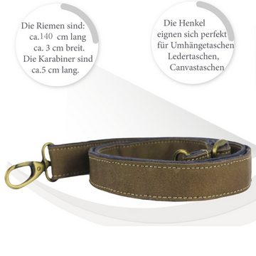 Sunsa Schulterriemen Schulterriemen Taschenhenkel Riemen Schultergurt Taschengriffe Henkel Taschengurt Trageriemen, Ersatz-Riemen mit Karabinerhaken Für Umhängetasche / Crossbody bag mit praktischen Karabiner, Stabil