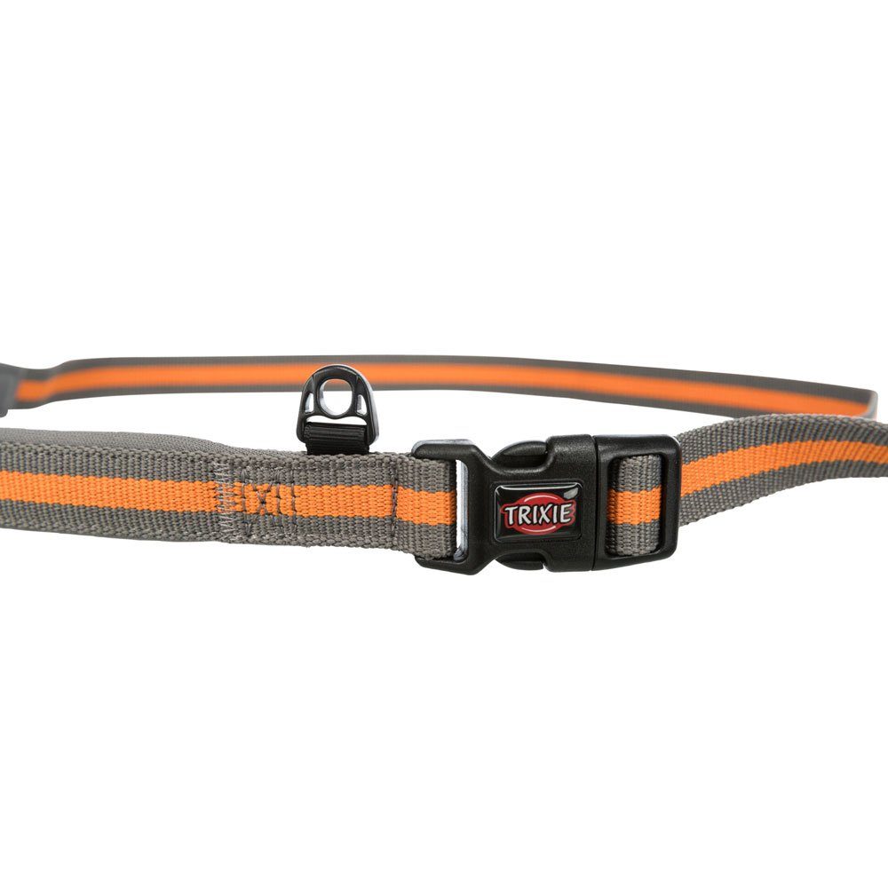 TRIXIE Hundeleine Trixie Jogging-Hundeleine - grafit/papaya