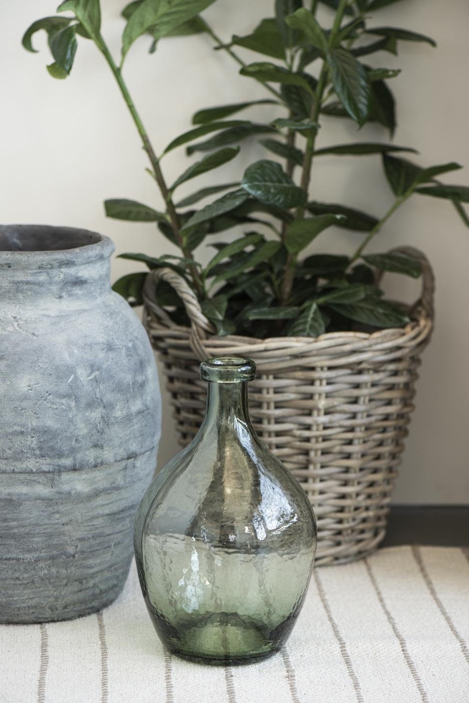 H: Bodenvase Vase in und Glasballon Laursen Ib 28 Braun cm, erhältlich Grün