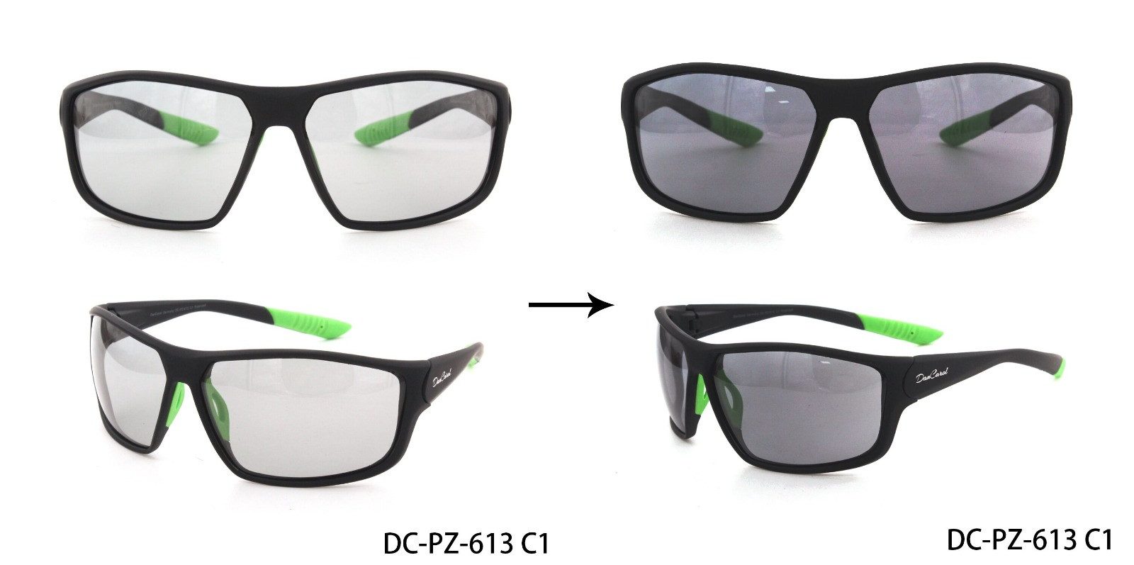 DanCarol Sonnenbrille DC-PZ-613 -Photochromatisch - Selbsttönend-Gläsern