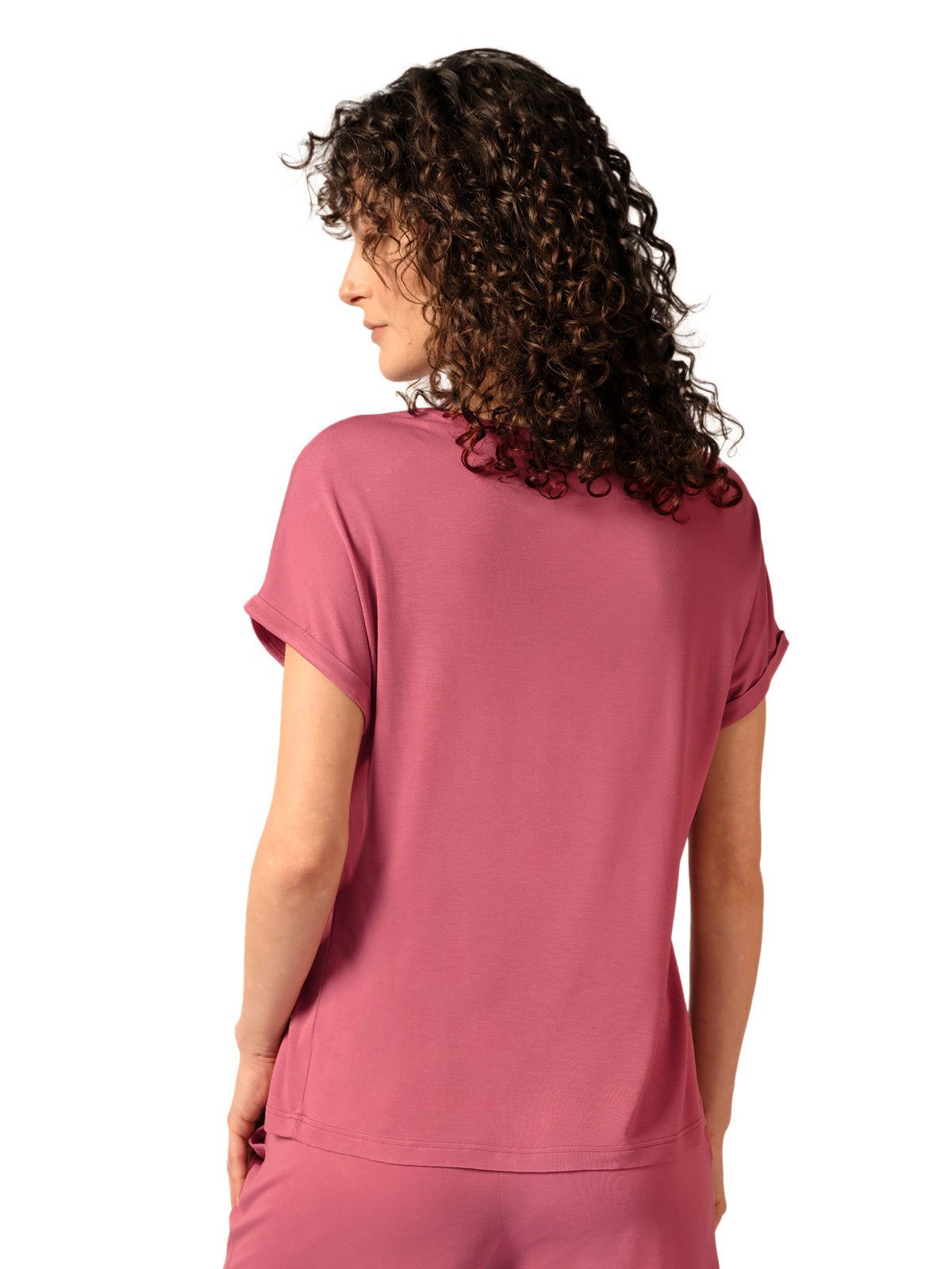 HUBER T-Shirt Damen Shirt kurzarm hautnah Night Basic Selection (Stück, 1-tlg) -