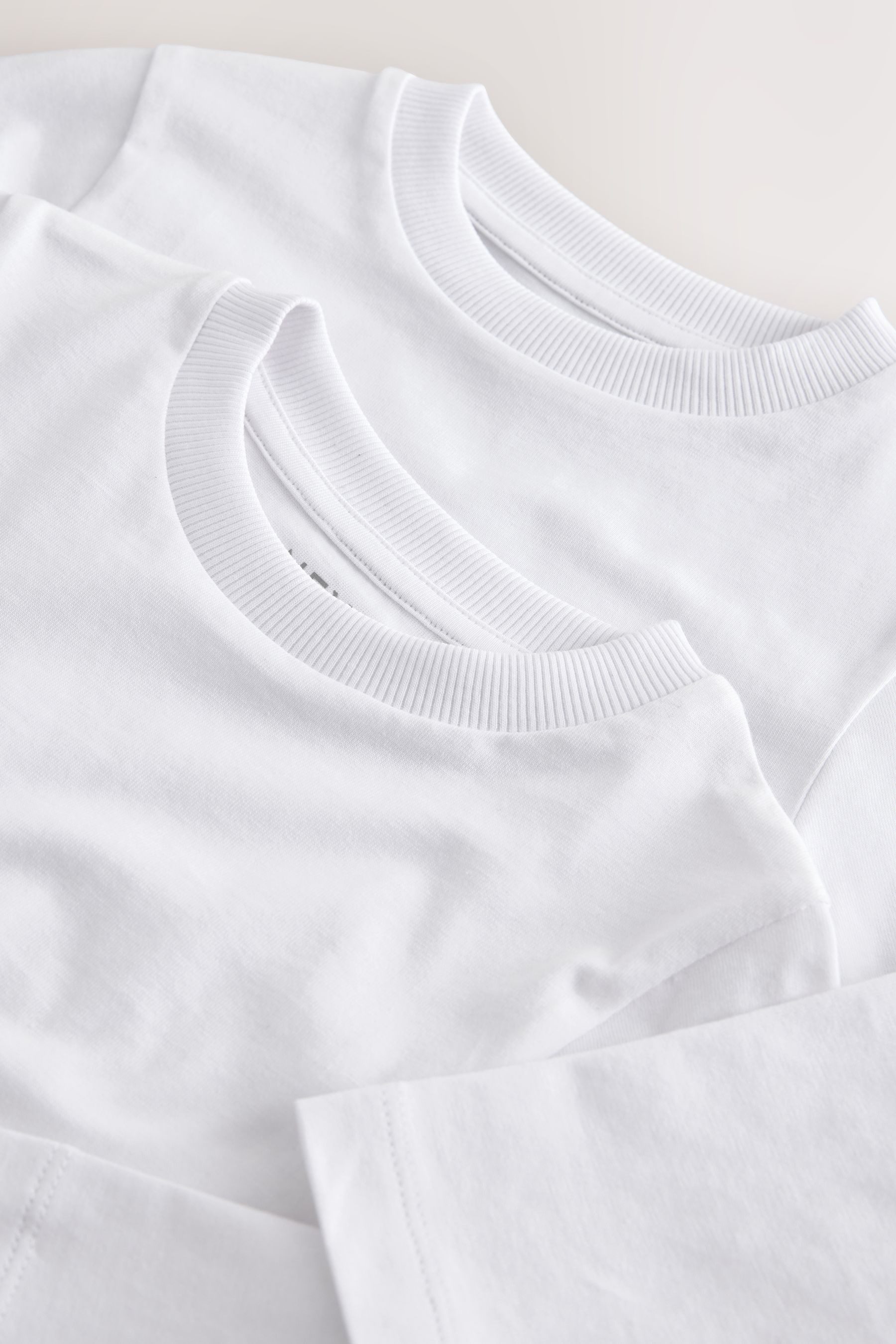 Next Langarmshirt Langärmelige einfarbige Shirts, 2er-Pack (2-tlg)