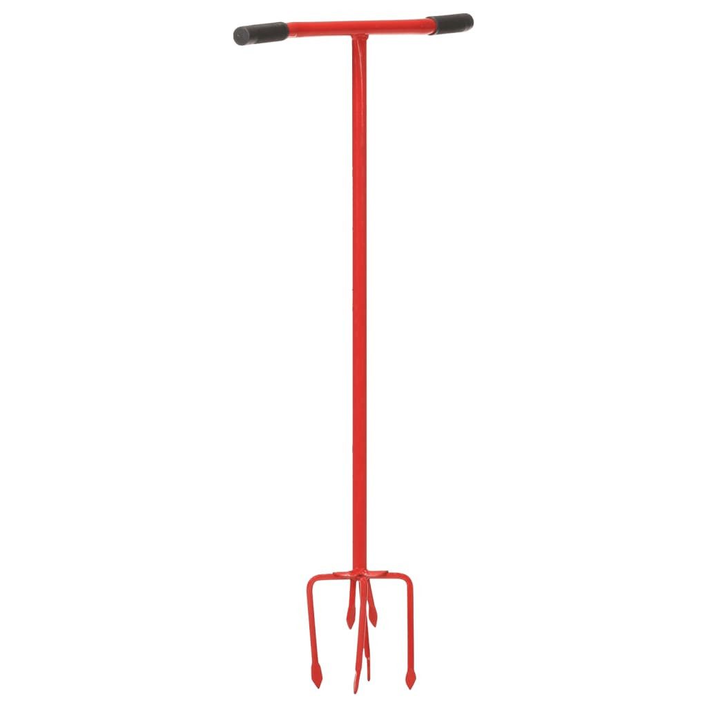 Handerdbohrer Gartenkralle Rot Stahl