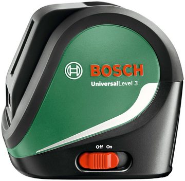 Bosch Home & Garden Kreuzlinienlaser UniversalLevel 3, Max. Reichweite: 10m, mit Stativ