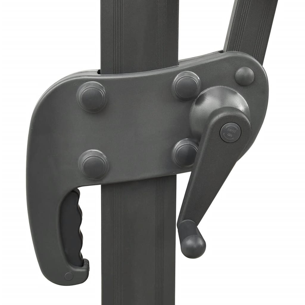 vidaXL Ampelschirm, Ampelschirm mit Lüftung 400x300 cm Anthrazit