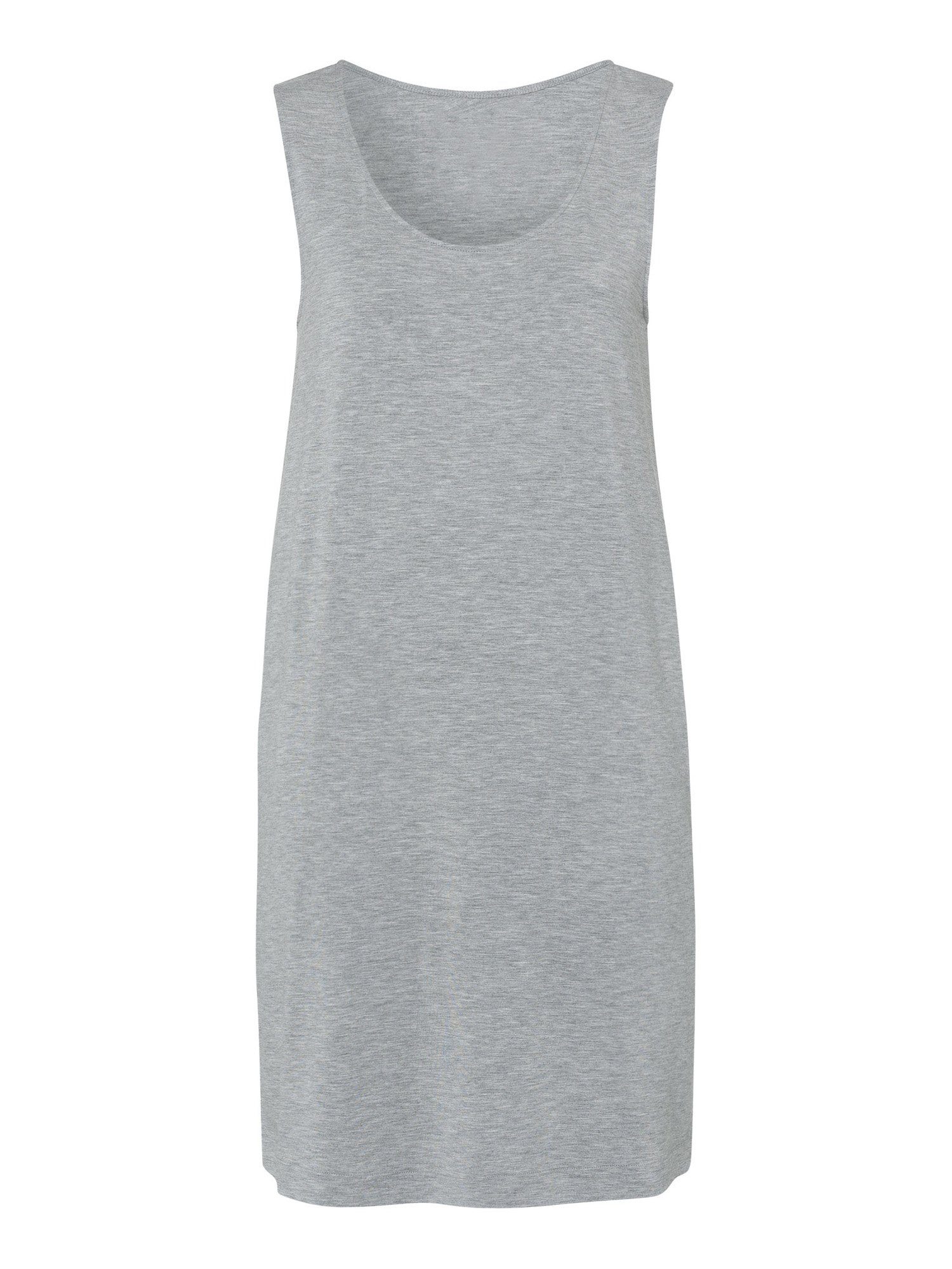 Hanro Nachthemd Natural Elegance ärmellos, 90cm (1-tlg) grey melange