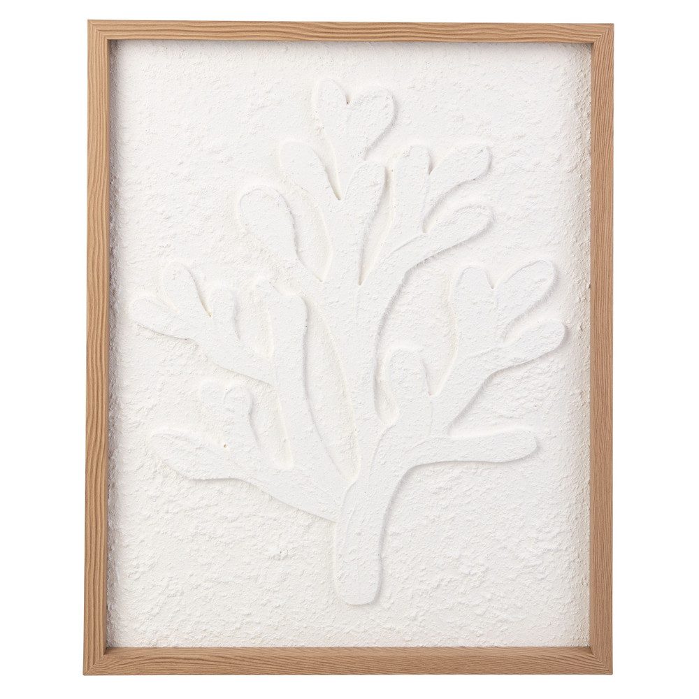 MICA Wandhalterung Wandbild - Baum - weiß/braun - ca. 40 x 2,5 x 50 cm