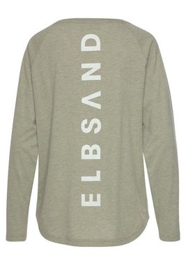 Elbsand Longsleeve Tira mit Logodruck hinten, Langarmshirt, sportlich-casual