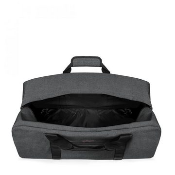 Eastpak Trolley Warehouse + WHEELED LUGGAGE XL Black Denim, 135 Liter Rollkoffer Reisetasche mit Rädern