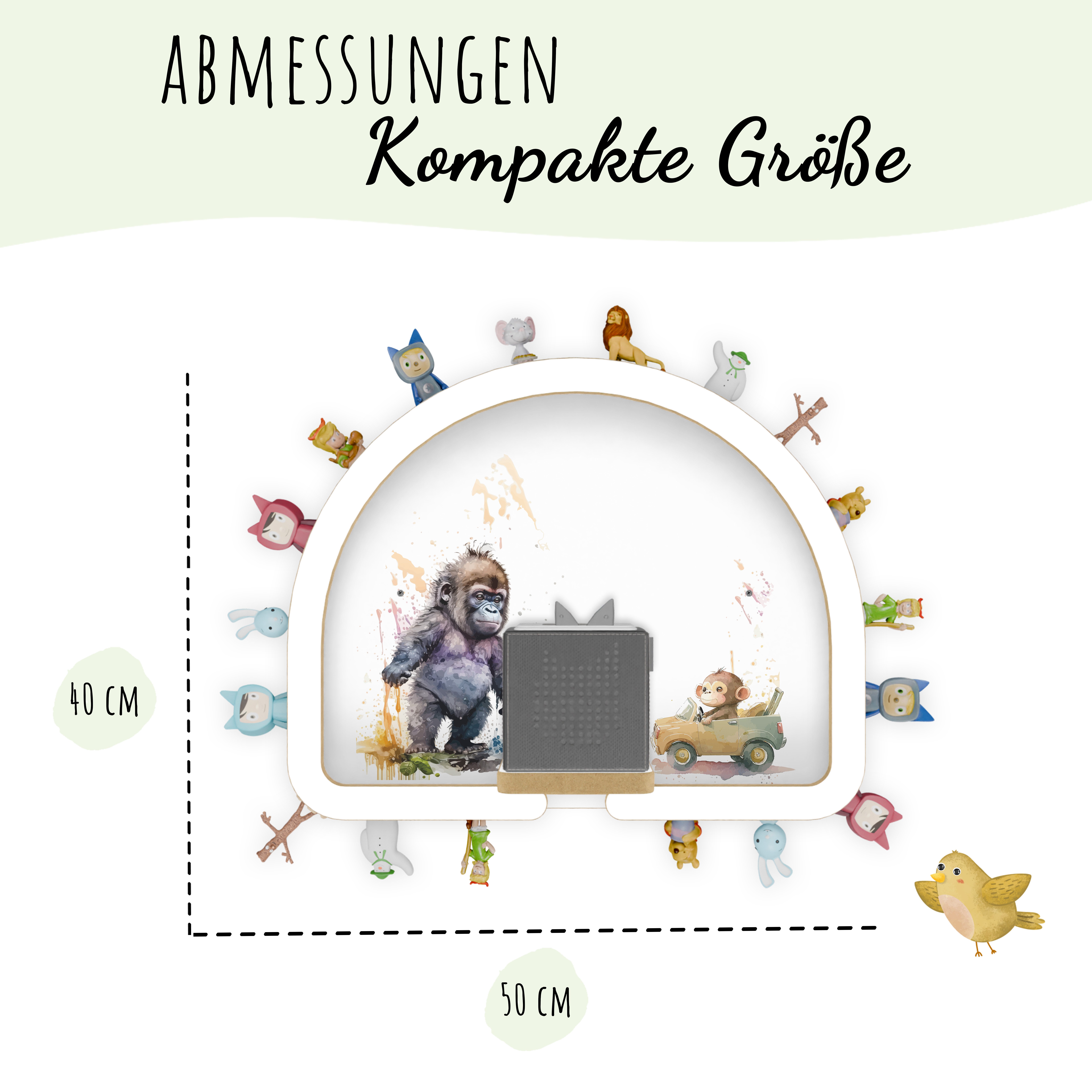 Holzura Kinderregal Tonie Regal Regenbogen mit günstig online kaufen