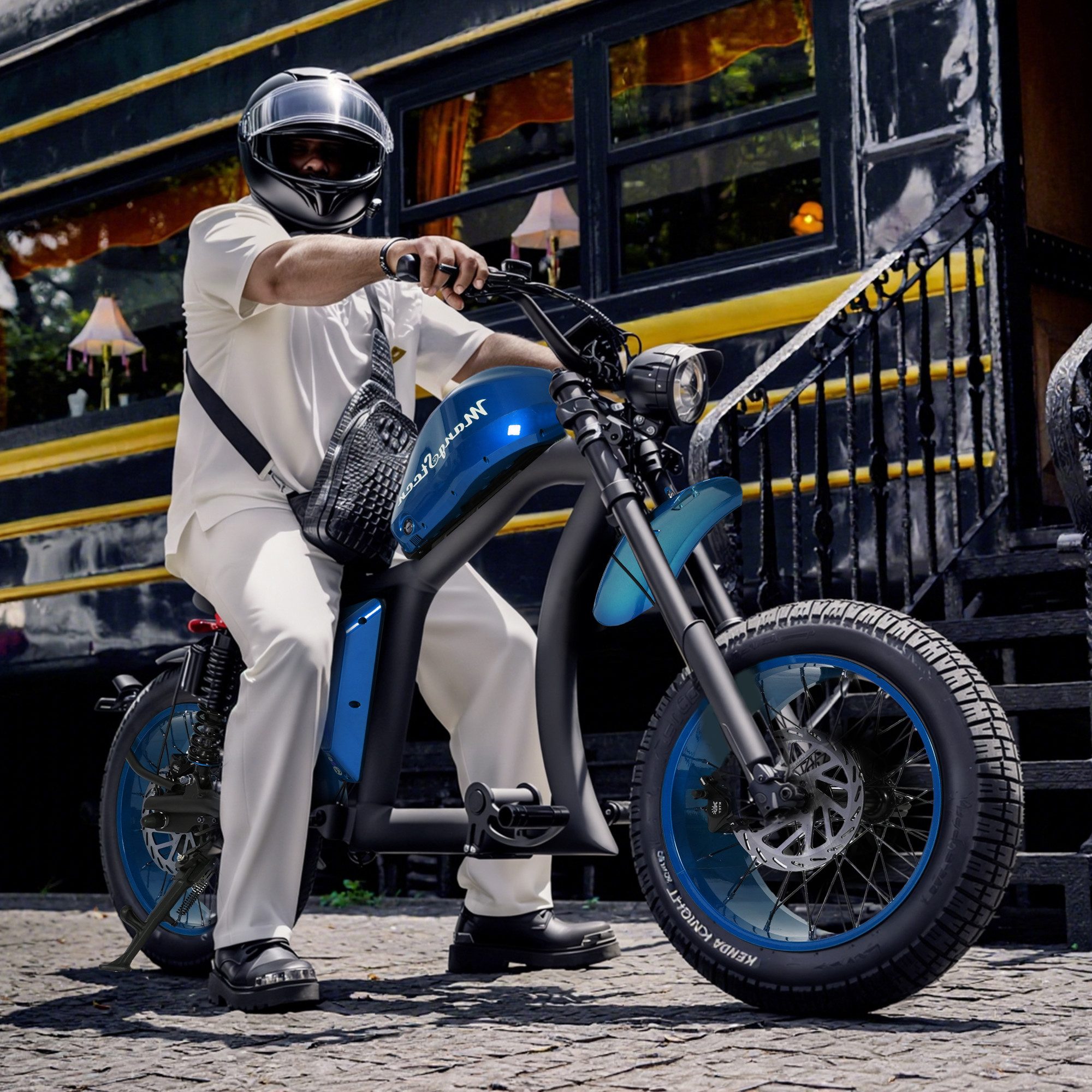 Vankel E-Scooter FT02-EEC 48V 1000W Motor 30AH 45km/h Up to 75km, 45 km/h, 75 km range, disc brakes, front and rear shock absorbers