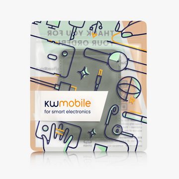 kwmobile Wallet Kartenhalter für Apple iPhone 15 / 14 / 13 / 12 Serie Halterung, (1-tlg., Magnetische Karten Hülle - kompatibel mit MagSafe Halter - Stoffbezug)