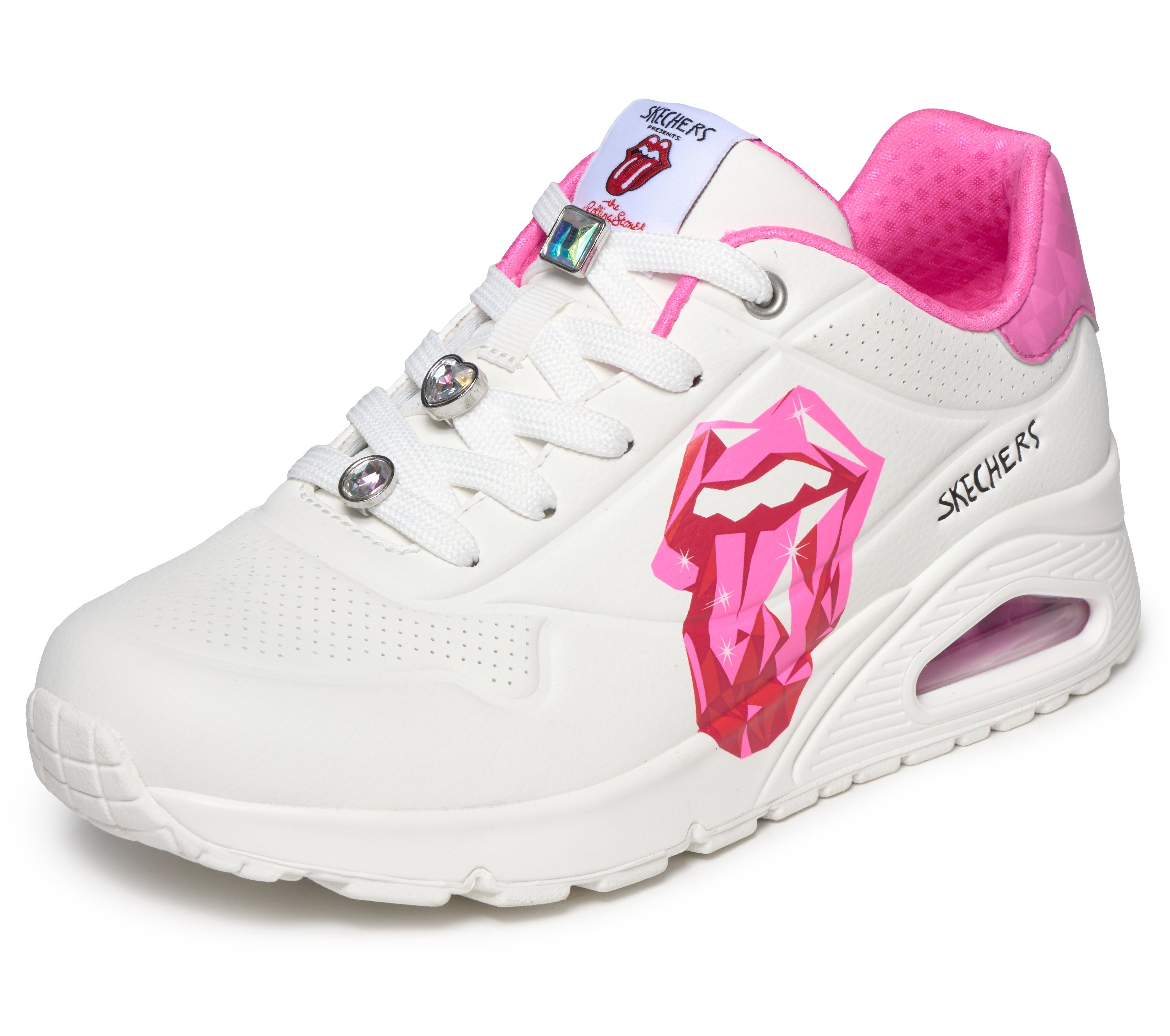 Skechers UNO-DIAMOND STONES Sneaker Trendsneaker, Halbschuh, Schnürschuh mit Schmuckelemente