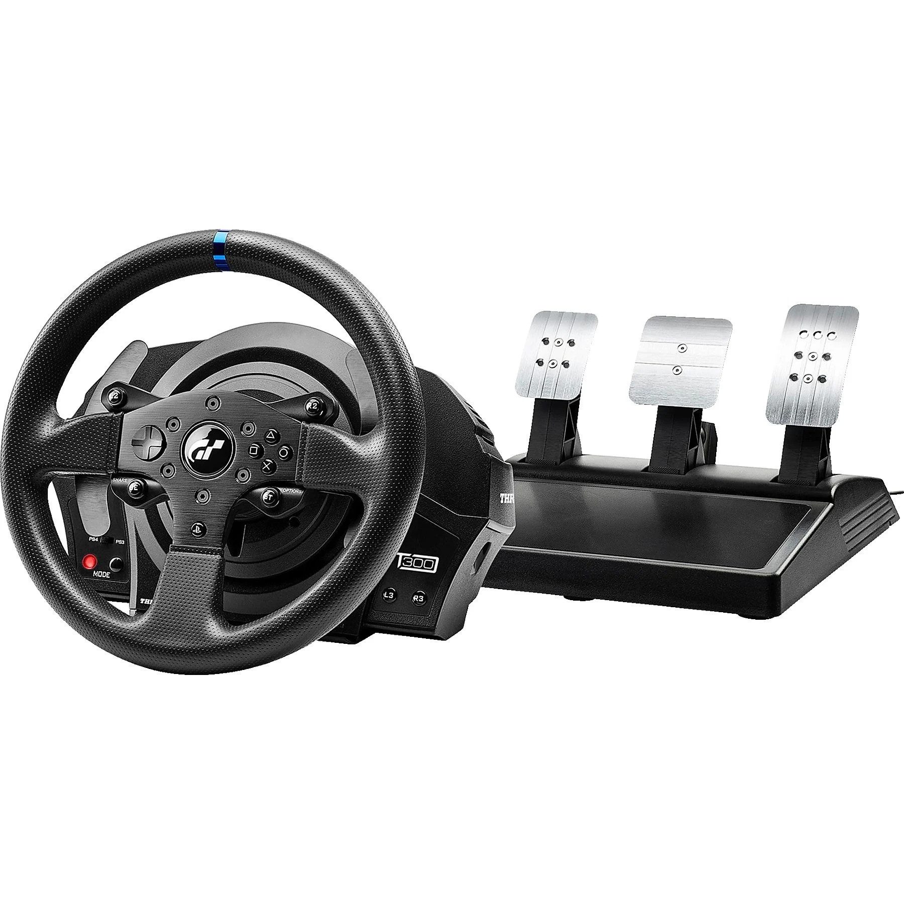 Thrustmaster T300 RS GT Edition PS5 PS4 PS3 PC Force Feedback Rennlenkrad + Pedale Gaming-Lenkrad (Set, 1080° Rotation, 3-Pedalset T3PA, abnehmbares GT-Lenkrad)