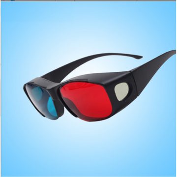 GelldG 3D-Brille 3D-Anaglyphenbrille für TV oder PC-Spiele (rot/blau)