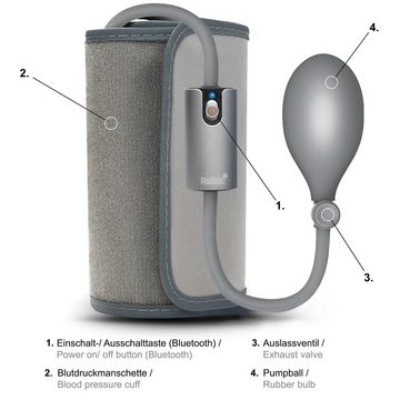 pulox Blutdruckmessgerät AirBP Messung am Oberarm mit Bluetooth und iOS Android App