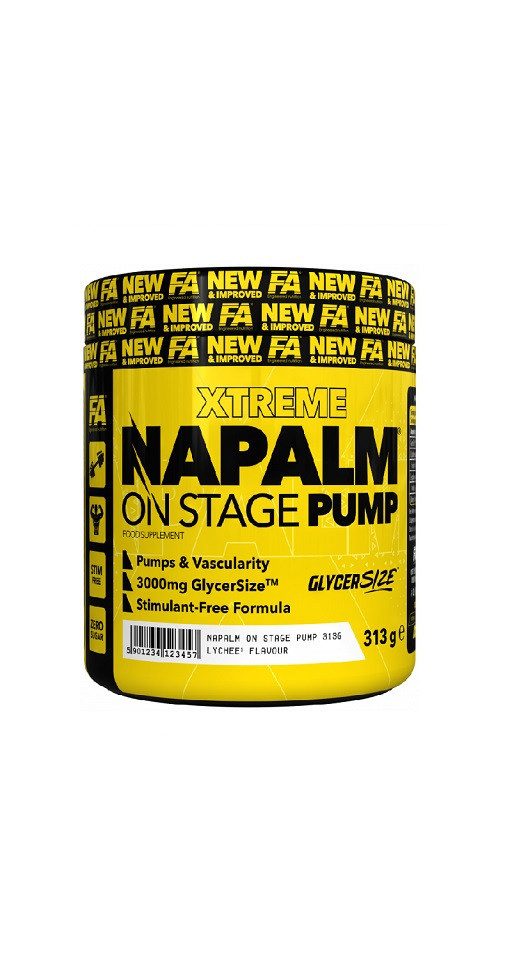 Fitness Authority FA Nutrition NAPALM On Stage Pump313g - Mango Lemon Pulver, 313 g, Pulver