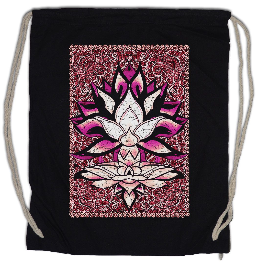 Turnbeutel Lotus And Ornaments Turnbeutel Chakra Yoga Meditation OM Buddhismus