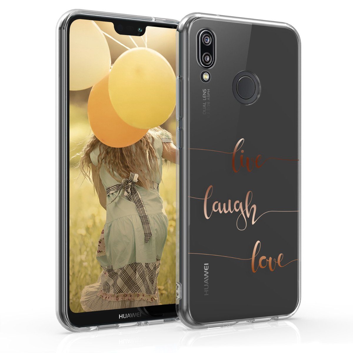 kwmobile Handyhülle Hülle für Huawei P20 Lite, Handyhülle Silikon Case - Schutzhülle Handycase