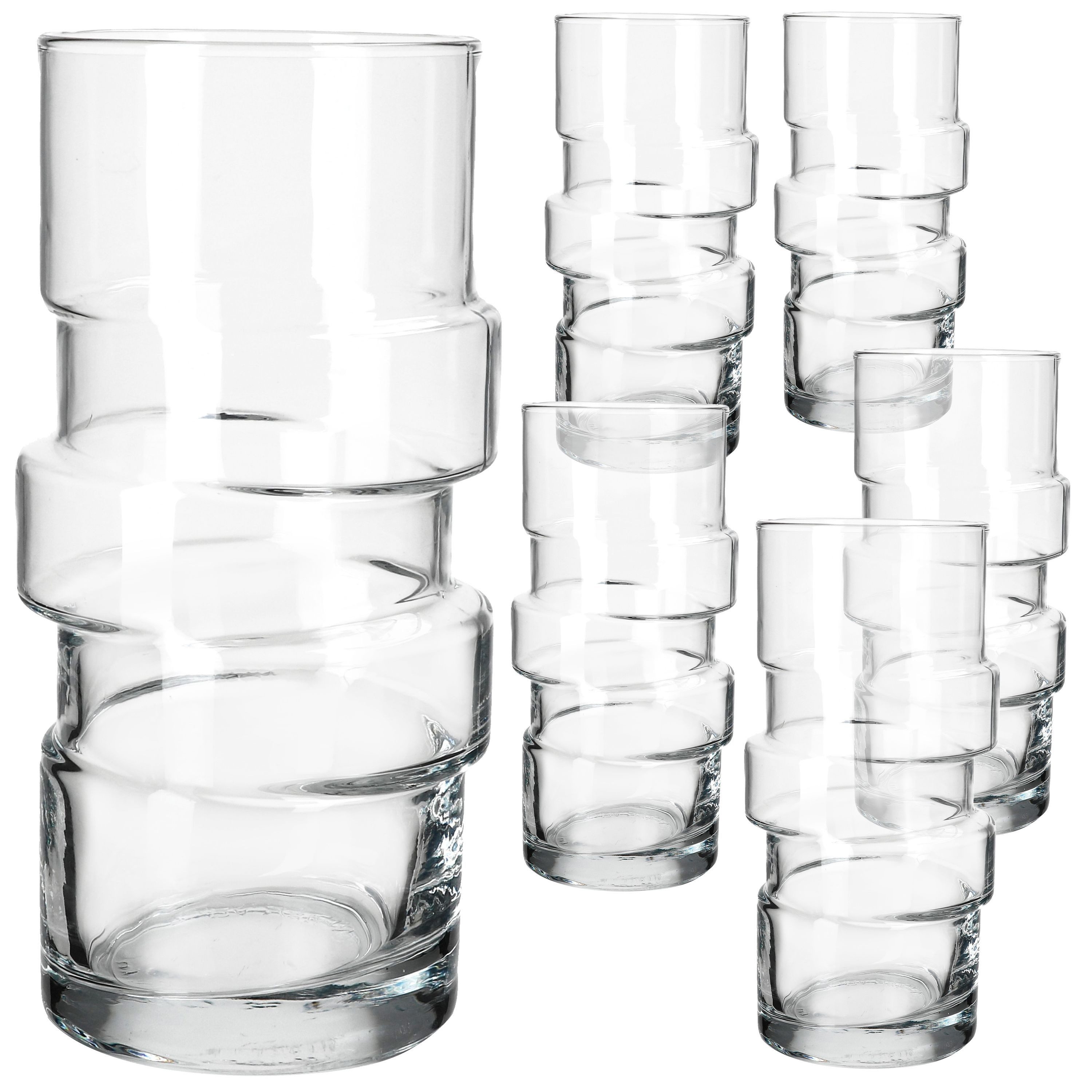 MamboCat Cocktailglas 6x Stapel Cocktailgläser 400ml Longdrinkglas Trinkglas Limo Eistee, Glas – Bild 3 von 5