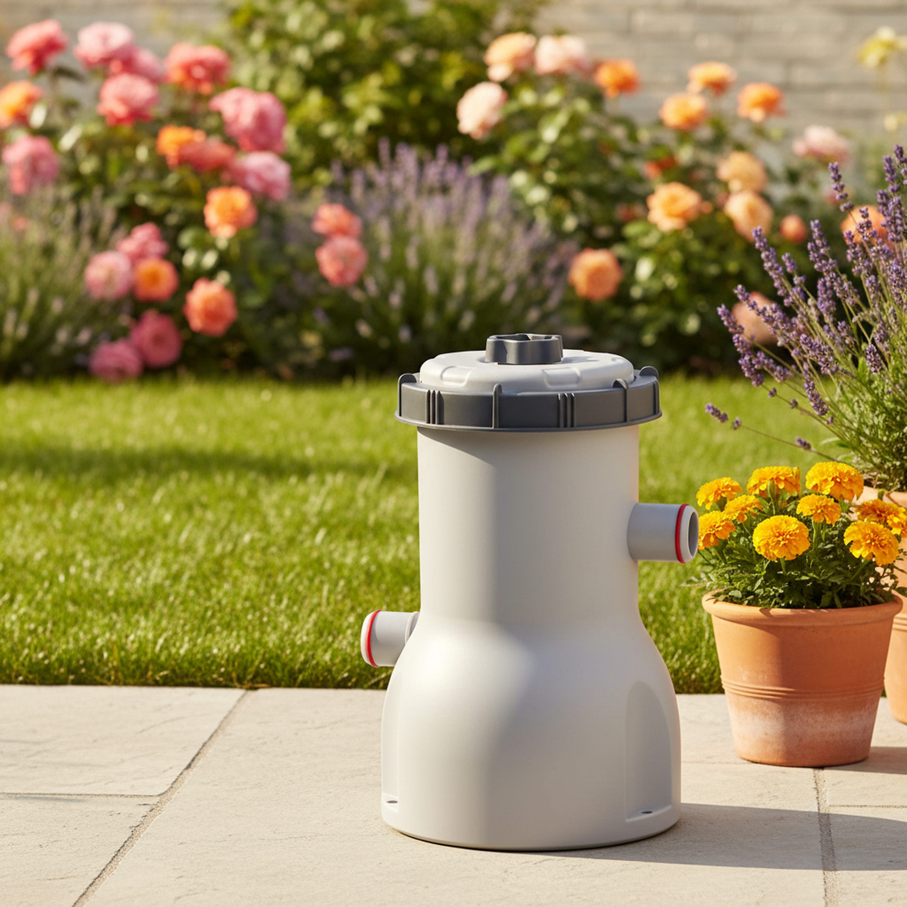 Avenli Pool-Filterpumpe Filterpumpe (für Schwimmbecken bis ca. 13000 Liter, inkl. Zubehör), max. Fördermenge 2006 l/h