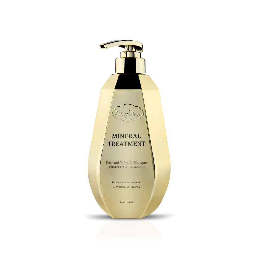Saphira Haarpflege-Set, Mineral, ätherische Öle, Haarshampoo, Anti-Frizz, 500 ml