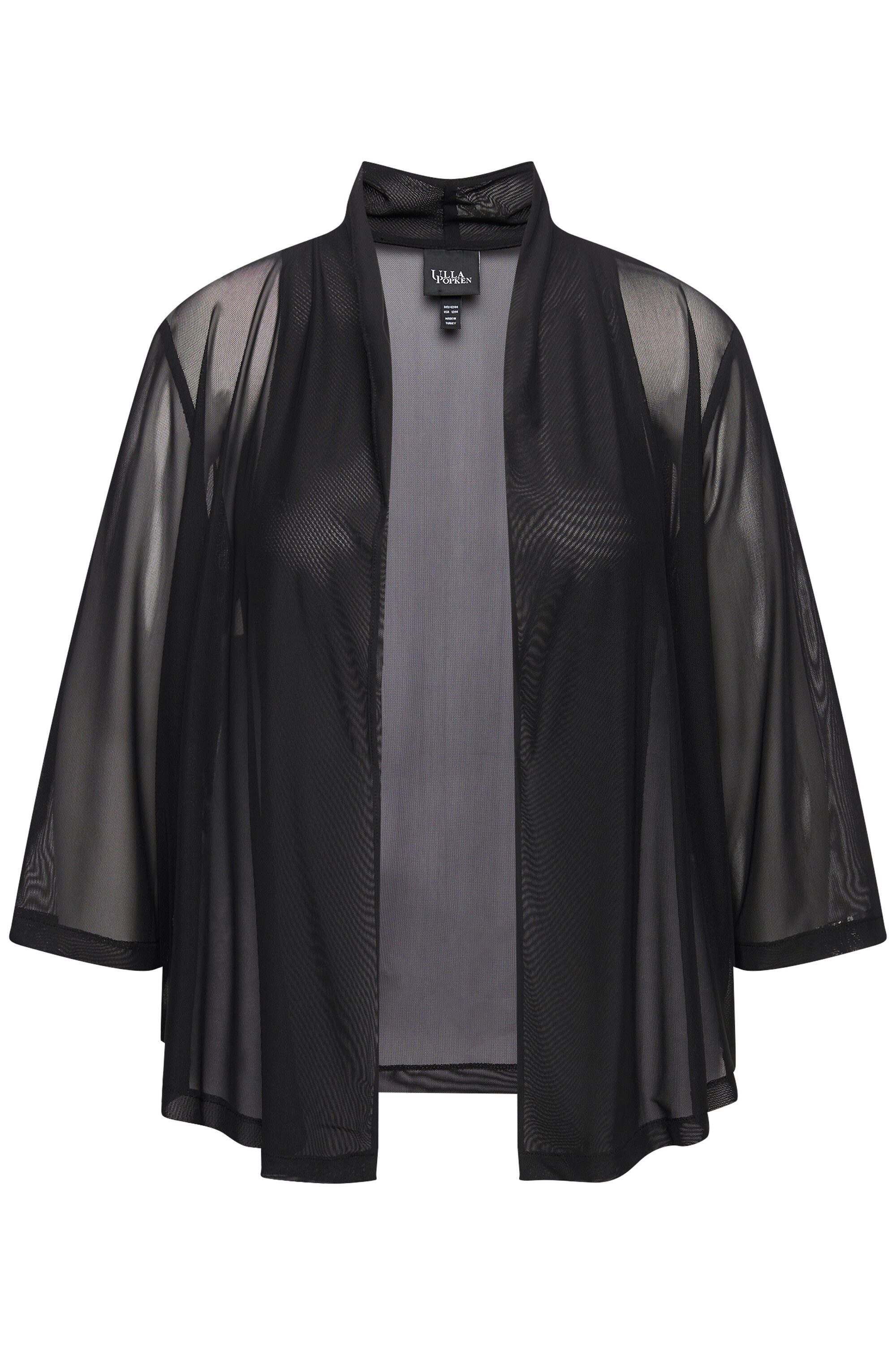 Ulla Popken Kurzjacke Mesh-Jacke offene Jacke günstig online kaufen