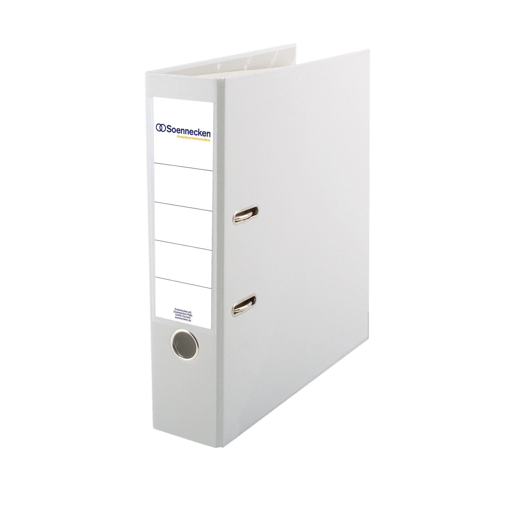 Soennecken Aktenordner Ordner 3333 DIN A4 80mm PP weiß (20 Stück)