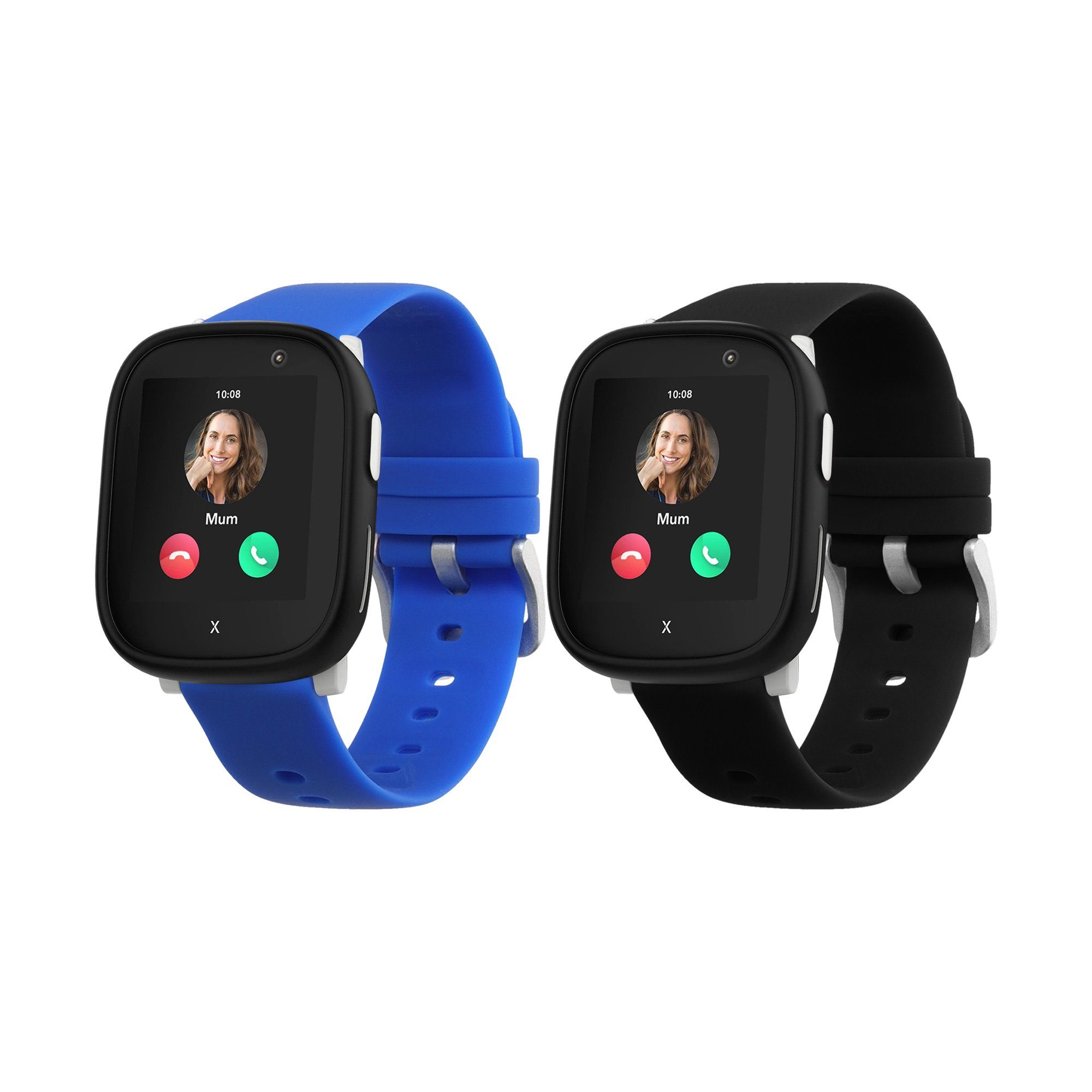 kwmobile 2x Band für Xplora X6 Play Smartwatch, 2-tlg., Silikon Fitnesstracker Ersatz Sportarmband - Größe S