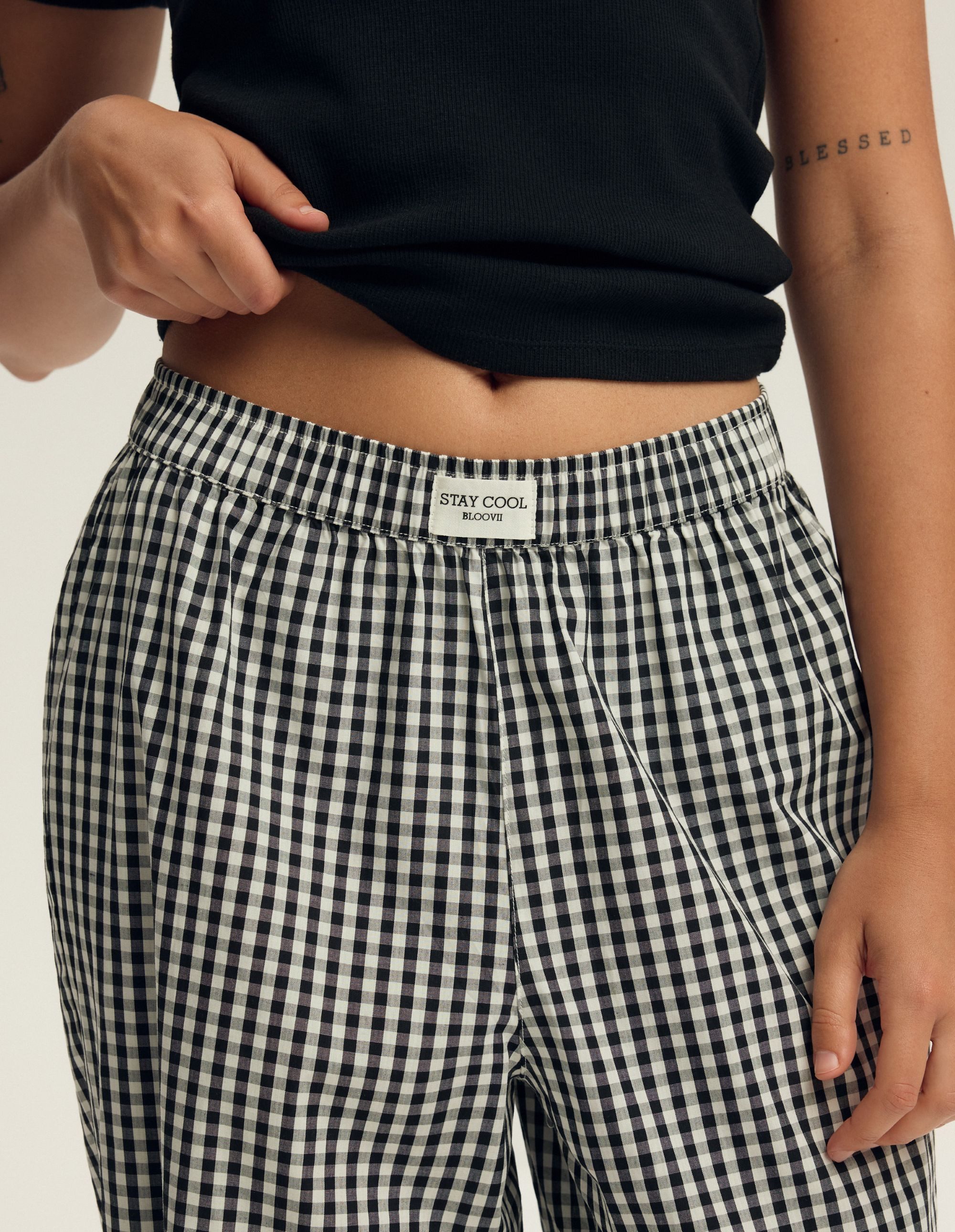 ESOTIQ Schlupfhose Sweathose Wide Leg 100% Baumwolle bequem für Zuhause Locklyn M (1-tlg)