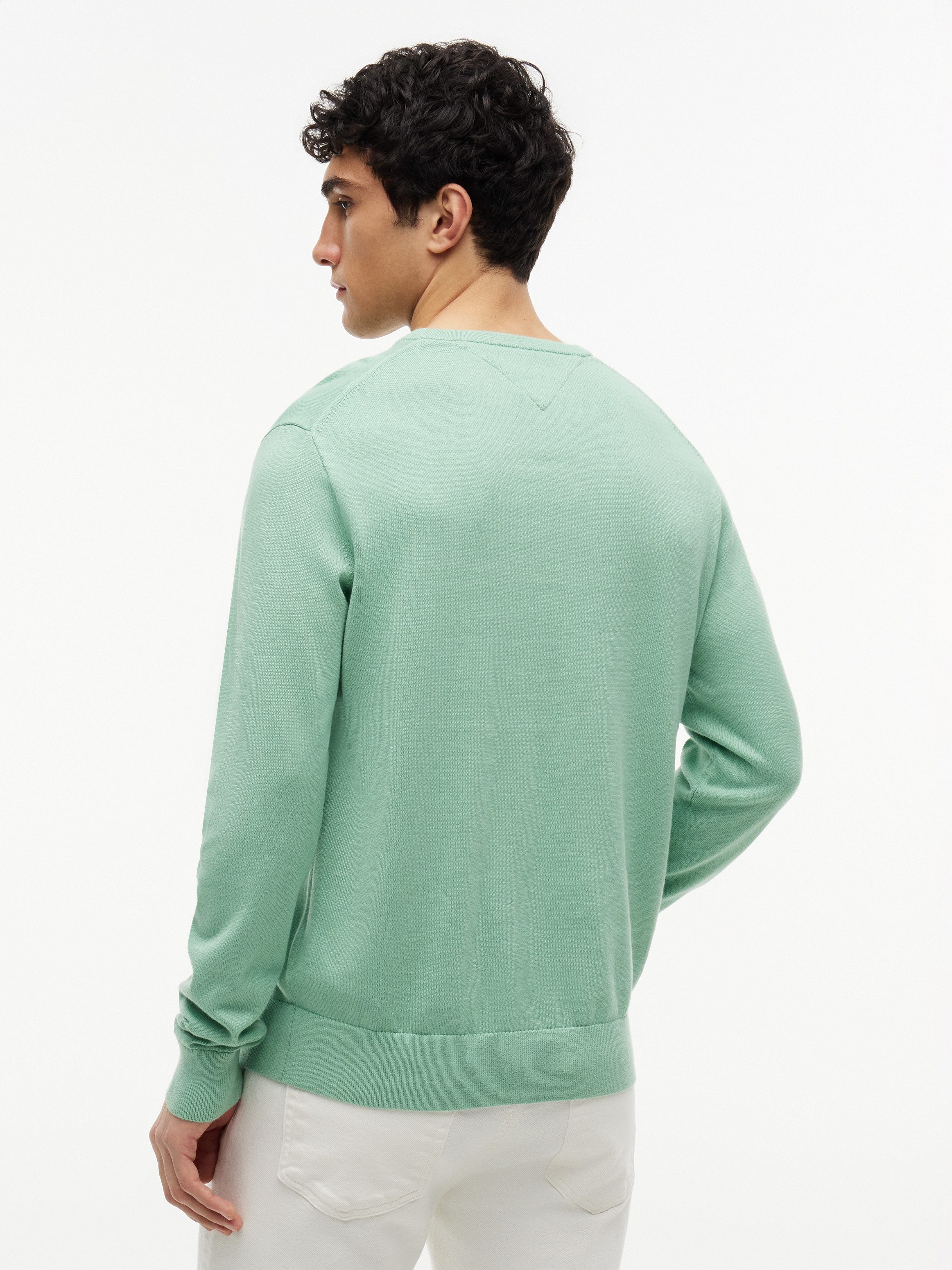 Tommy Hilfiger Rundhalspullover ESSENTIAL COTTON Crewneck Regular Fit Premium Mode
