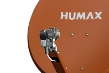 Humax Professional Sat-Spiegel (75 cm, Aluminium, Kabeldurchführung, ziegelrot, anthrazit, hellgrau)