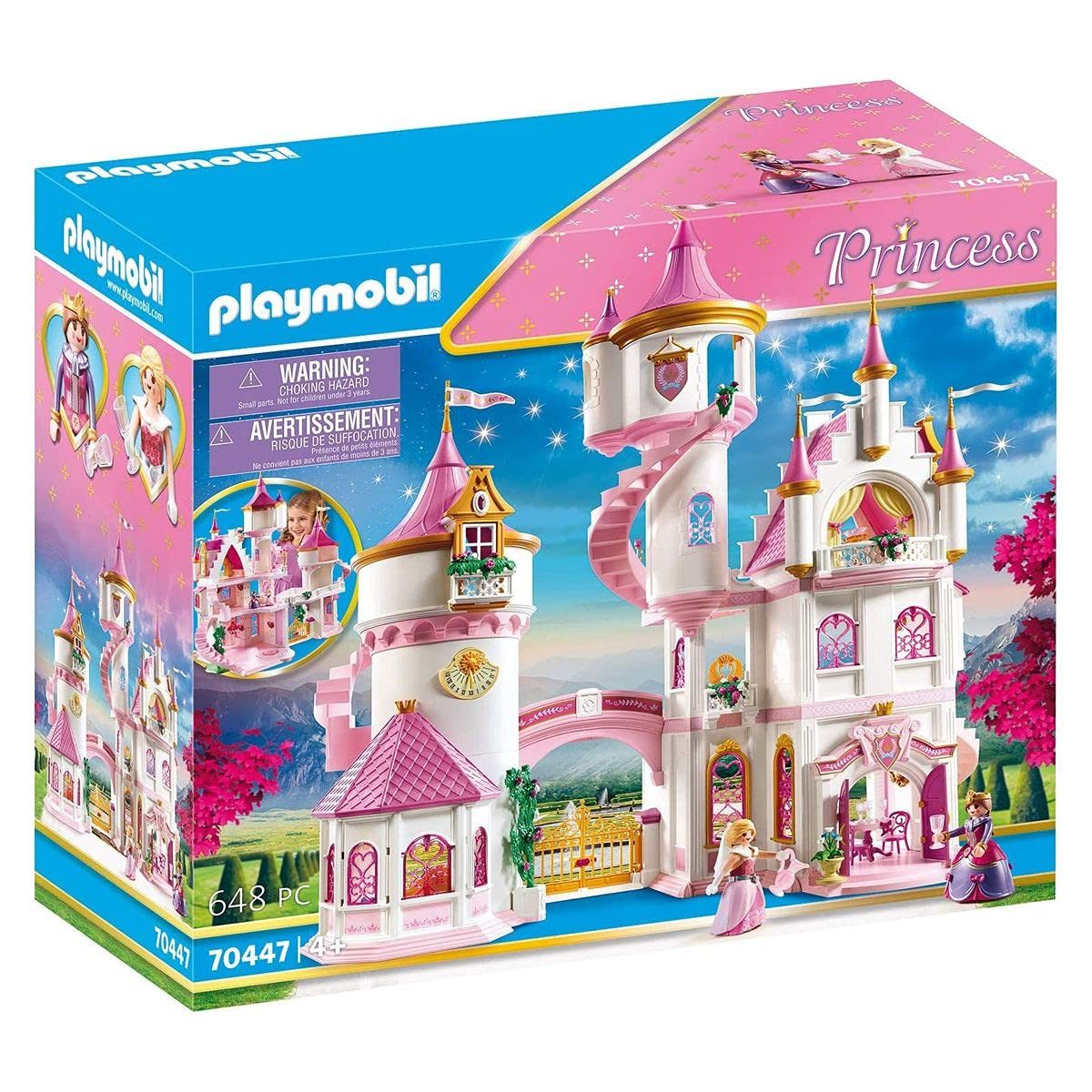 Playmobil® Spielwelt Princess Großes Prinzessinnenschloss 70447, (644-tlg), PLAYMOBIL Princess Spielset