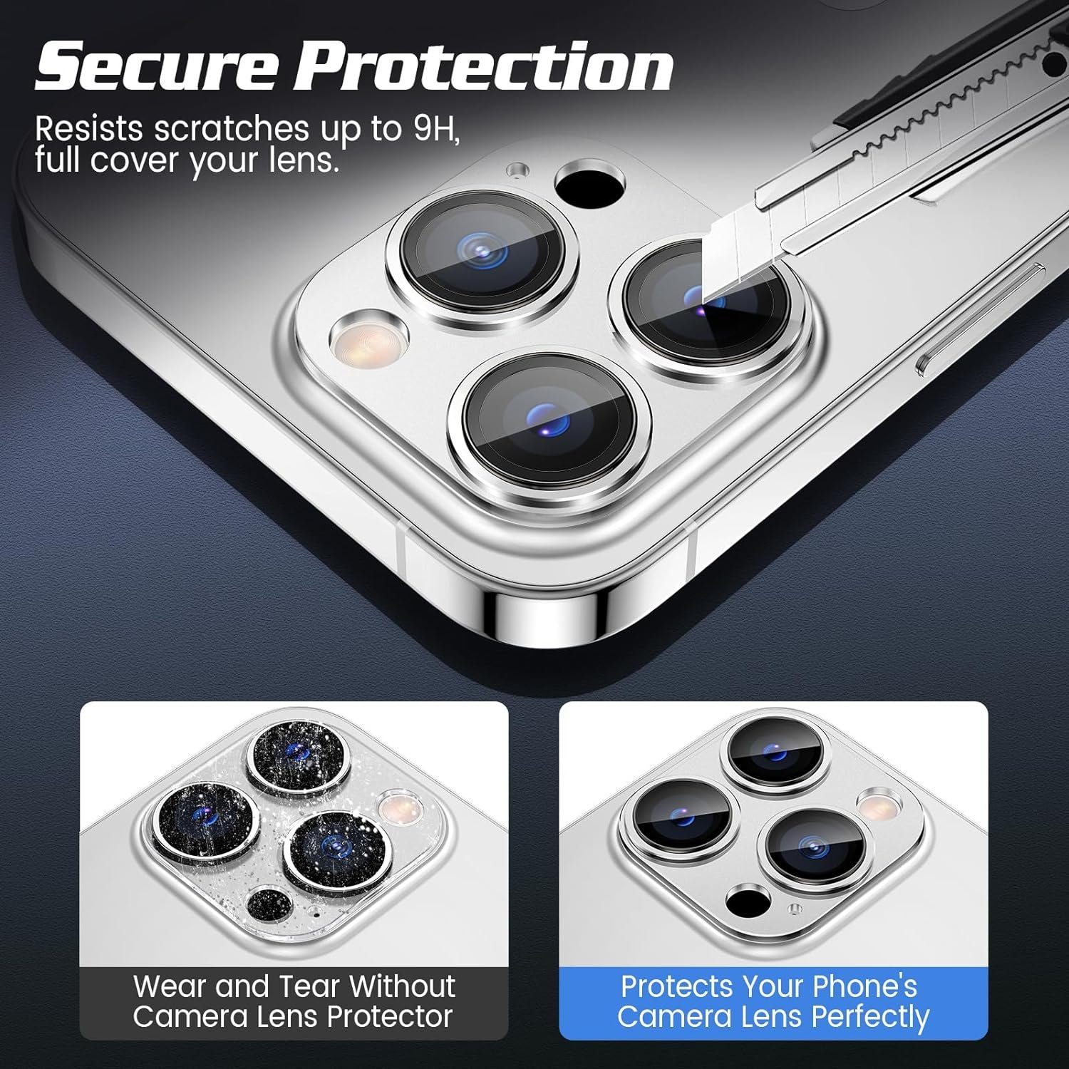 MSM Kameraschutzglas 3D Kameraglas für Apple iPhone 15 Pro/15 Pro Max Schutz Panzerfolie – Bild 4 von 5
