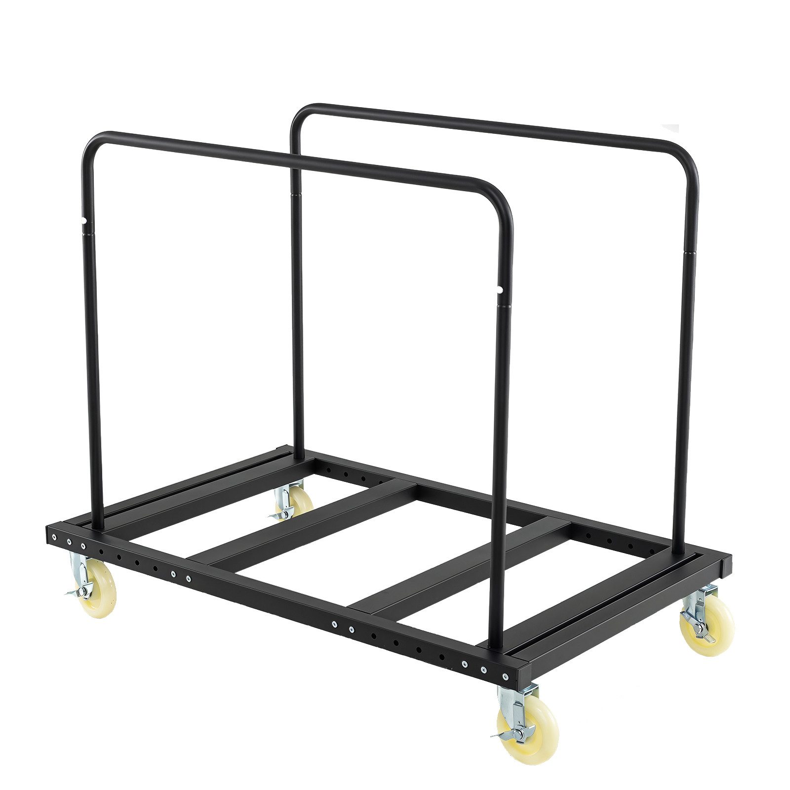 COSTWAY Regaltransportwagen Transportwagen mit Stahlrahmen bis 815 kg, Schwarz