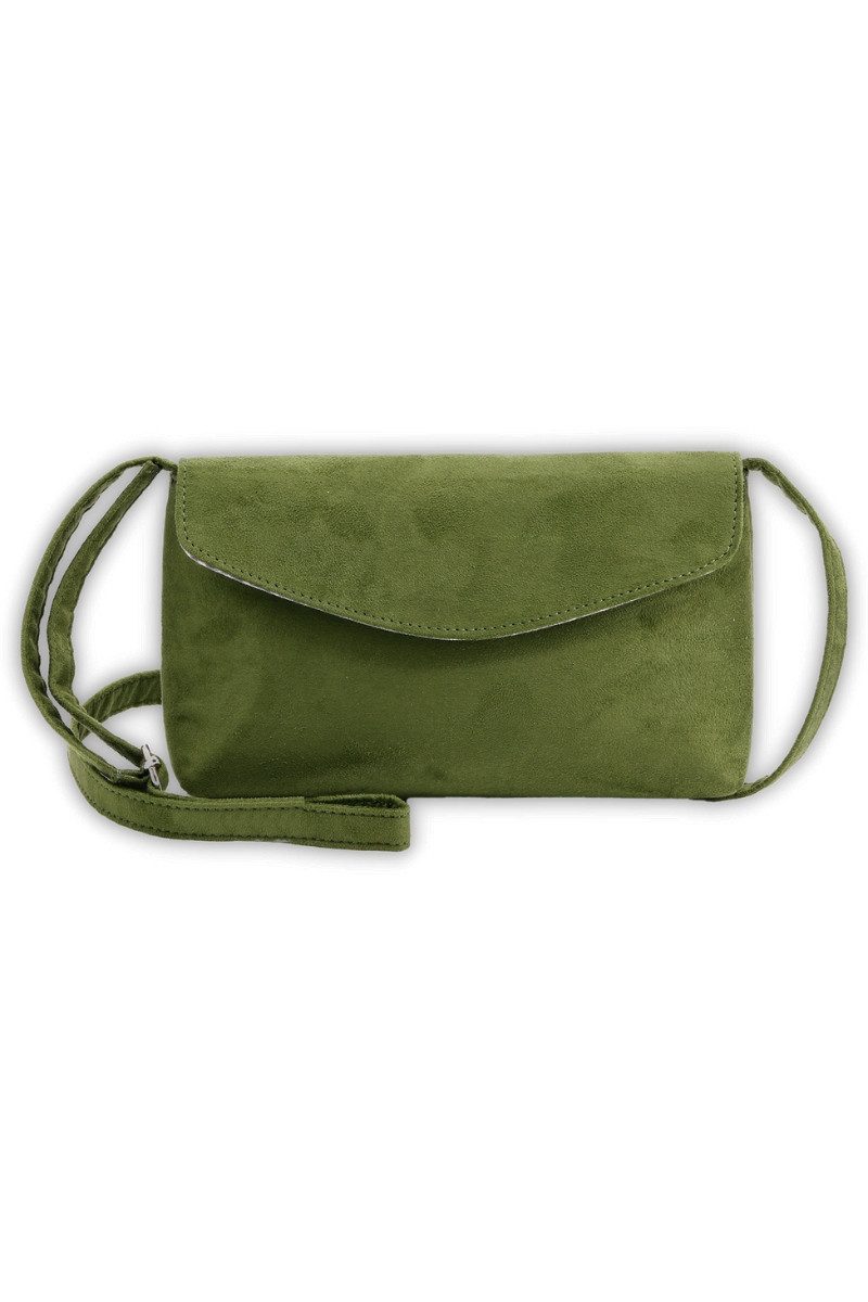 Luise Steiner Handtasche Trachtentasche - DONNA - oliv, himbeerrot