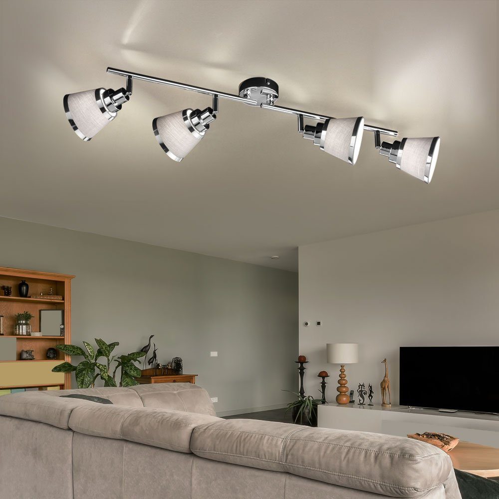 WOFI Deckenleuchte, Leuchtmittel nicht inklusive, Deckenlampe Deckenstrahler Spotleiste
