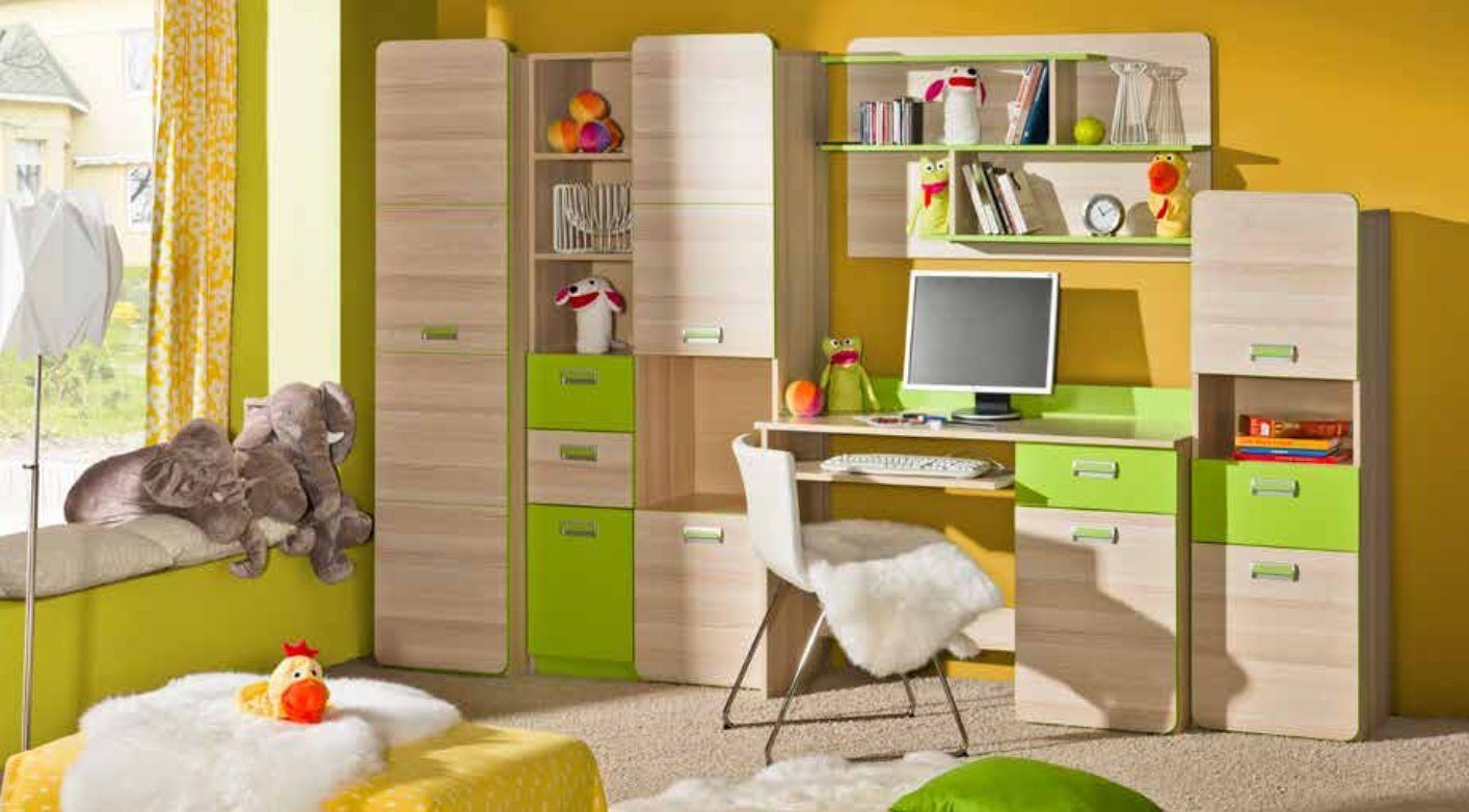 JVmoebel Kinderkleiderschrank 5 teiliges Schlafzimmer Kinder Jugend Zimmer Set Kleiderschrank