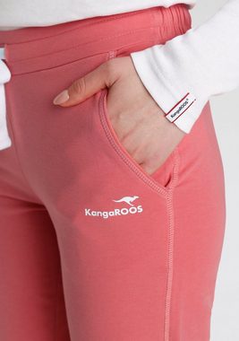 KangaROOS Jogginghose in 7/8-Länge mit Logo-Druck