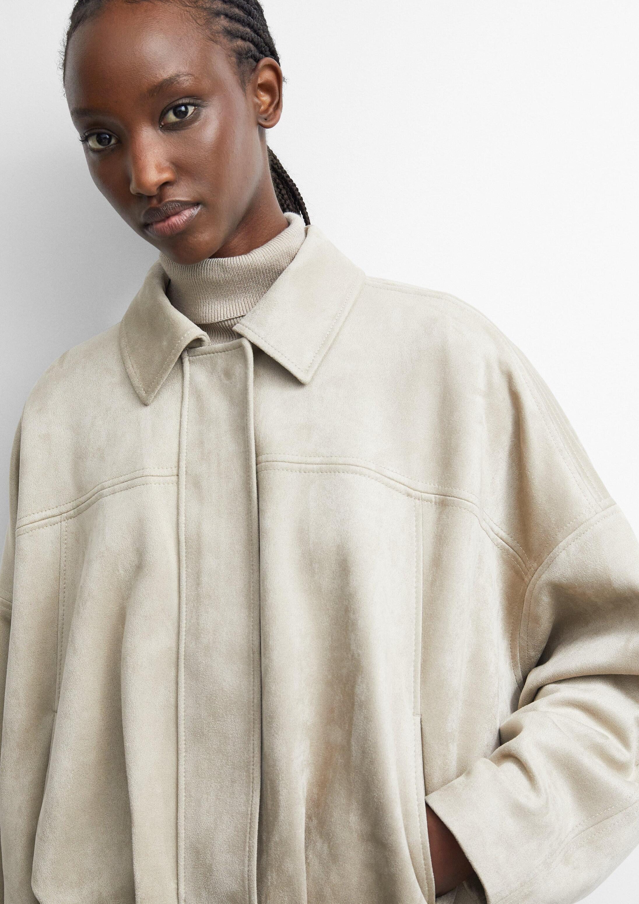 comma Funktionsjacke Indoor-Jacke Fake-Velours-Blouson – Bild 4 von 5